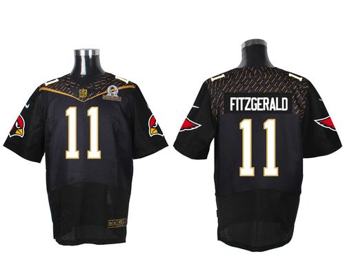 Nike Cardinals #11 Larry Fitzgerald Black 2016 Pro Bowl Men's Stitched NFL Elite Jersey